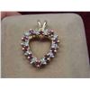 Image 2 : Vintage 10kt Yellow Gold Pendant with Natural