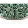 Image 2 : Vintage Aztec Mayan Calendar Sun Stone Malachite 