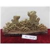 Image 1 : Vintage Chinese Hand Carved Soapstone Mountain