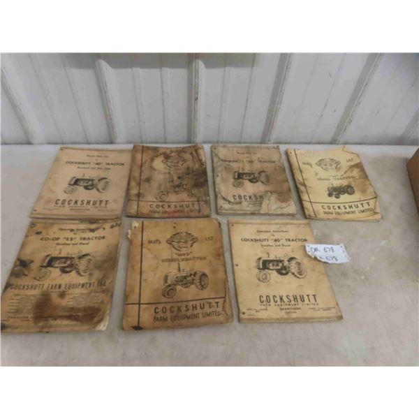 7 Cockshutt Tractor Manuals 