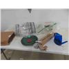 Image 1 : 3 Tier Shower Shelf, Water Can, Bowl, Tupperware