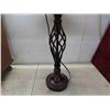 Image 3 : Solid Oak Magazine Rack Table Lamp with Shade 