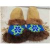 Image 2 : Pair of Gauntlets with Beading, Fur Lined 