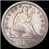 Image 1 : 1853 Arrows Seated Liberty Quarter CLOSELY UNCIRCULATED