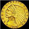 Image 1 : 1926 Indian Head $2.50 Gold Quarter Eagl UNCIRCULATED