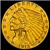 1913 Indian Head $2.5 Gold Quarter Eagle UNCIRCULATED