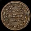 Image 2 : 1863 Civil War Token - Peace Forever CLOSELY UNCIRCULATED