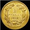 Image 2 : 1859 Indian Princess Head Gold Dollar UNCIRCULATED