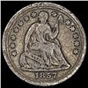 Image 1 : 1857 Seated Liberty Half Dime NICELY CIRCULATED