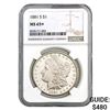 Image 1 : 1881-S Morgan Silver Dollar NGC MS65+