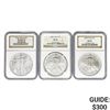 [3] 2001-2008 Silver Eagle $1 NGC MS69