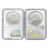 Image 2 : 1999/2000 American Silver Eagles [2] NGC MS69