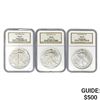 Image 1 : 1987-2002 American Silver Eagles[3] NGC ms68