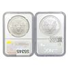Image 2 : 1996/2000 [2] American Silver Eagles NGC MS69