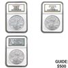 Image 1 : [3] 1987-2000 Am Eagle Silv $1 NGC MS69