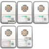 Image 2 : [5] 1938-D-1943D Silver Jefferson 5C NGC MS66