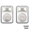 Image 1 : [2] 2000 American Silver Eagle NGC MS69