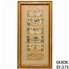Image 1 : LOT OF (6) 1800s $3 OBSOLETE NOTES FRAMED