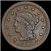 Image 1 : 1852 Braided Hair Large Cent CLOSELY UNCIRCULATED