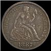 Image 1 : 1887 Seated Liberty Dime CLOSELY UNCIRCULATED