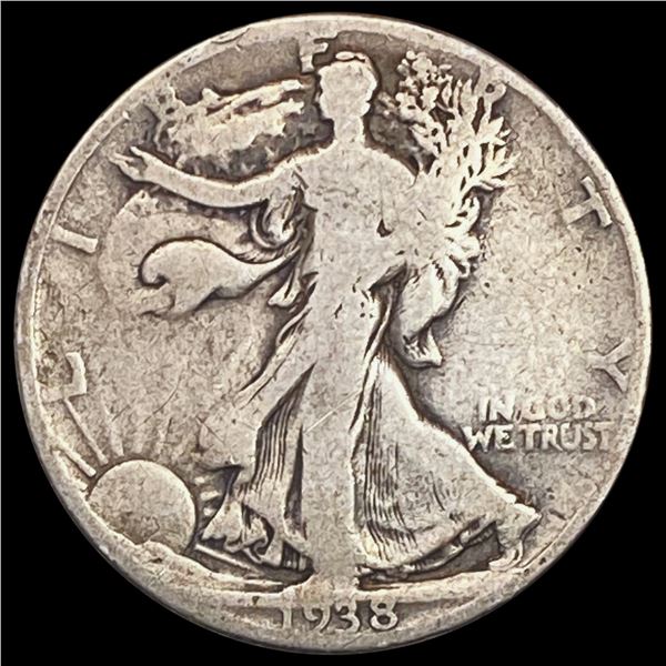 1938-D Walking Liberty Half Dollar NICELY CIRCULATED