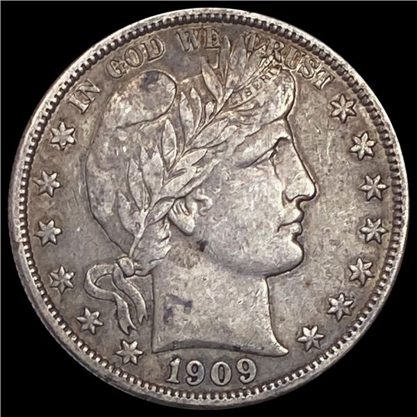 1909 Barber Half Dollar NEARLY UNCIRCULATED