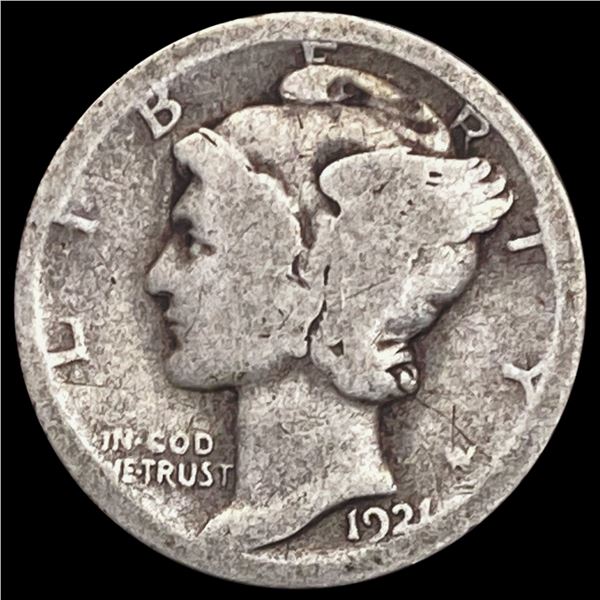 1921 Mercury Dime NICELY CIRCULATED