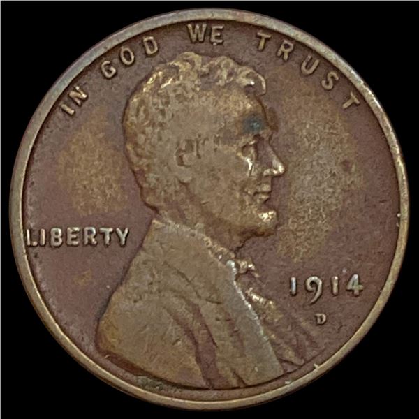 1914-D Lincoln Wheat Cent NICELY CIRCULATED