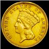 Image 1 : 1854 $3 Indian Princess Head Gold CLOSELY UNCIRCULATED