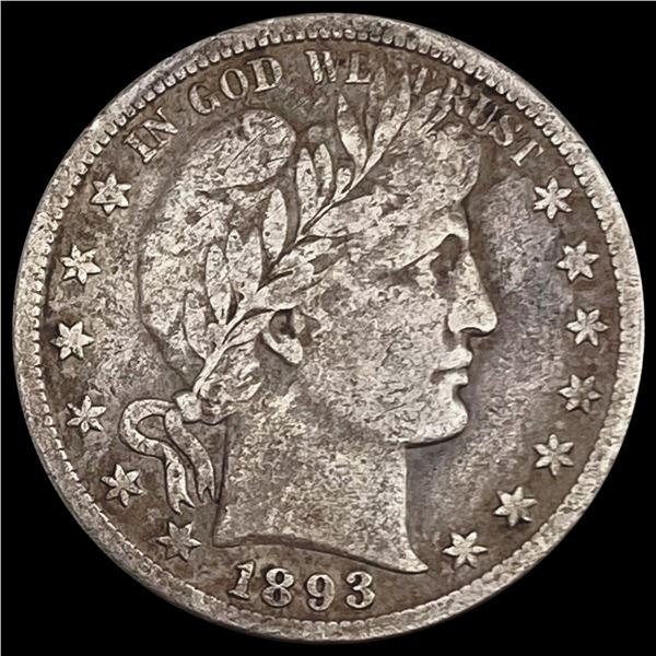 1893-S Barber Half Dollar NICELY CIRCULATED