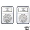 Image 1 : [2] 1997 American Silver Eagle NGC MS69