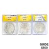 [3] Silv Eagles 1993/1999/2021 Anacs MS63/65/69