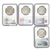 Image 2 : Lot of 4 NGC Certified Franklin Half Dollars