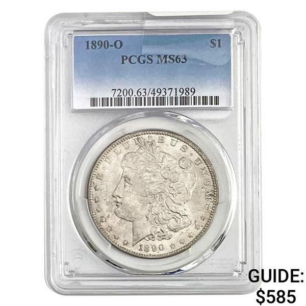 1890-O Morgan Silver Dollar PCGS MS63