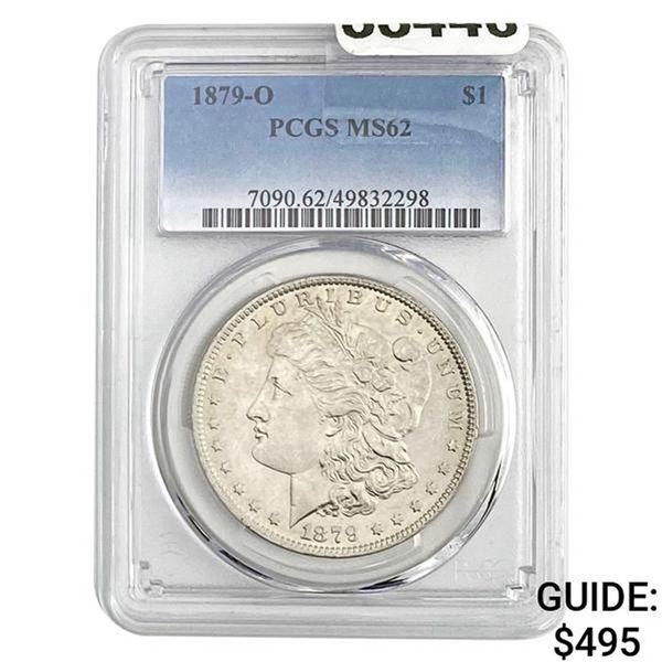 1879-O Morgan Silver Dollar PCGS MS62