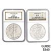 Image 1 : [2] 1992 Eagle S$1 NGC MS69