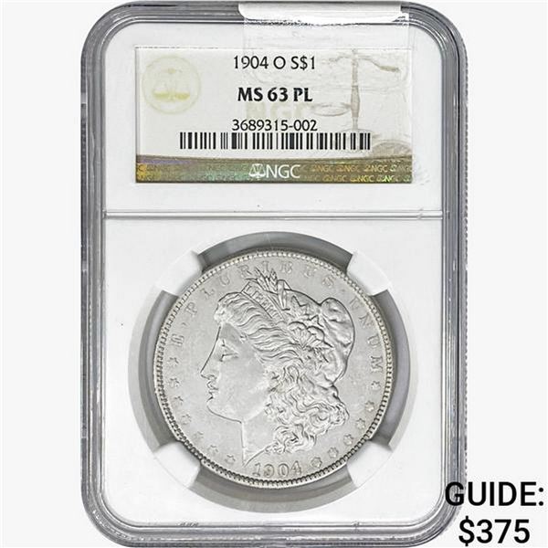 1904-O Morgan Silver Dollar NGC MS63 PL