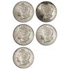 1886-1902 BU Morgan SIlver Dollar Lot [5 Coins]