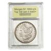 Image 1 : 1882-O/S Morgan Silver Dollar USCG MS63+
