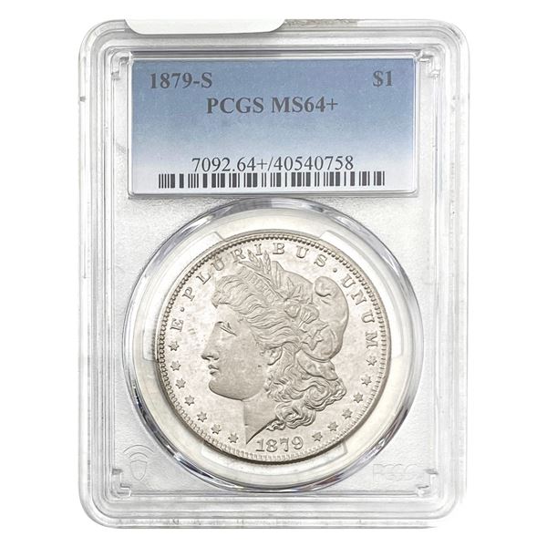 1879-S Morgan Silver Dollar PCGS MS64+