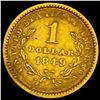Image 2 : 1849 $1 Liberty Head Gold Dollar CLOSELY UNCIRCULATED