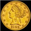 Image 1 : 1893 Liberty Head Half Eagle UNCIRCULATED