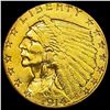 1914-D Indian Head $2.50 Gold Quarter Eagl UNC