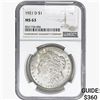 Image 1 : 1921-D Morgan Silver Dollar NGC MS63