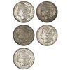 Image 1 : 1882-1896 UNC Morgan Silver Dollar Lot [5 Coins]