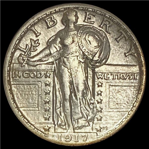 1917 T2 Standing Liberty Quarter CLOSELY UNC