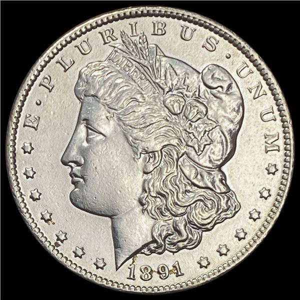1891-CC Morgan Silver Dollar CLOSELY UNCIRCULATED