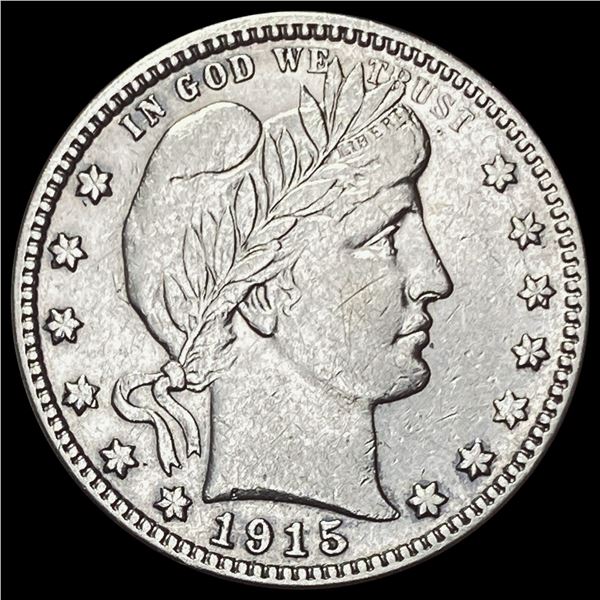 1915-D Barber Quarter CHOICE AU