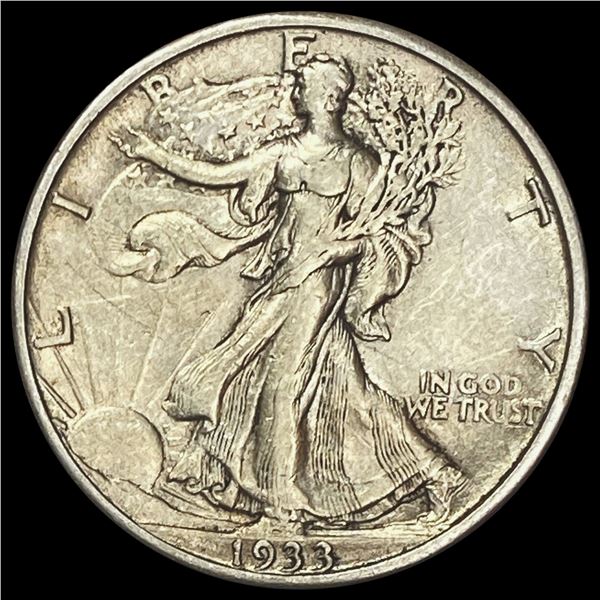 1933-S Walking Liberty Half Dollar CLOSELY UNCIRCULATED