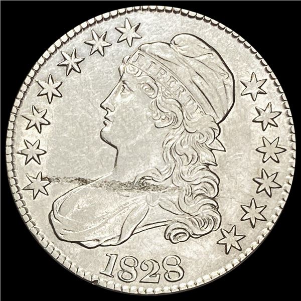 1828 Capped Bust Half Dollar CLOSELY UNCIRCULATED